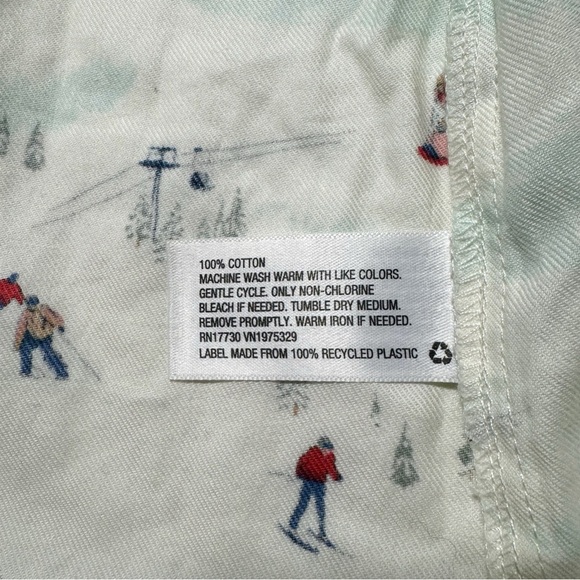 Hearth & Hand Winter/Snow Ski Print Pajama Top - Picture 5 of 5